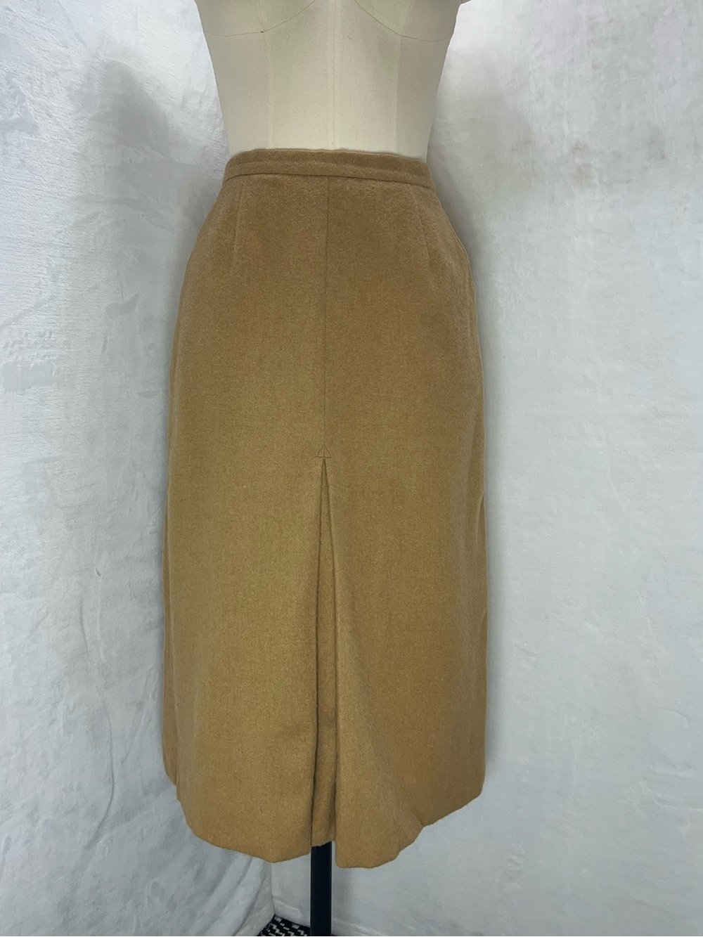 Vintage Brooks Brothers Camel Hair Pencil Skirt Size 4 Regular - Picture 2 of 15